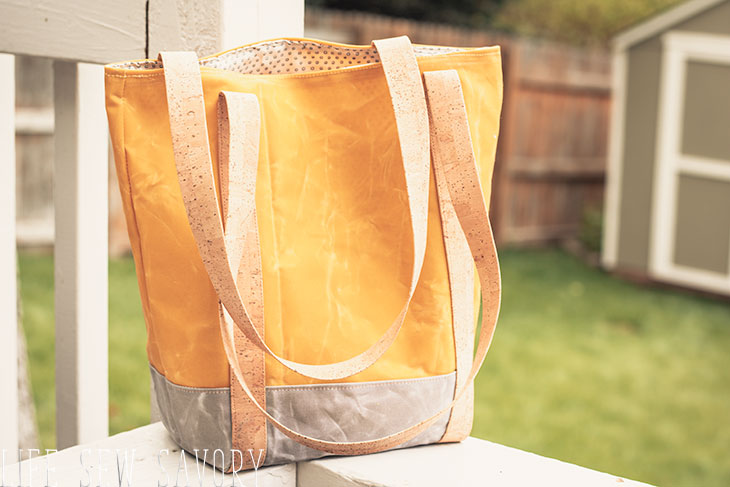 Waxed Canvas Tote Bag Tutorial From Life Sew Savory - J. Conlon And Sons