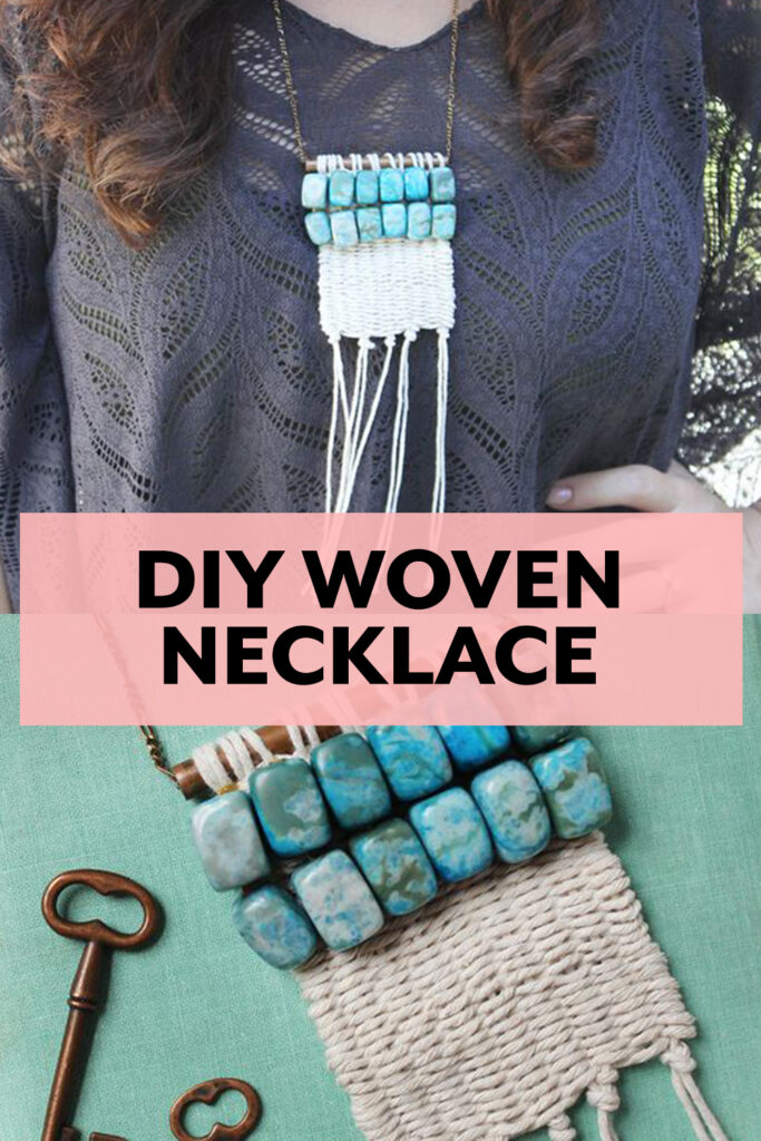 Woven Necklace tutorial from A Beautiful Mess - J. Conlon and Sons