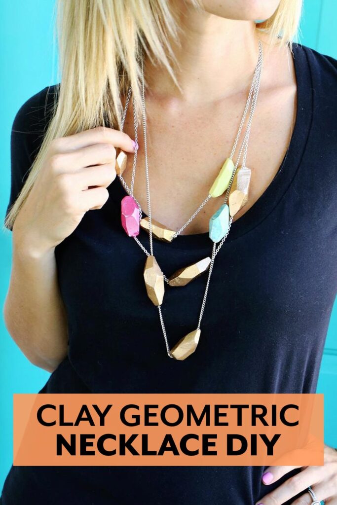 Clay Geometric Necklace tutorial from A Beautiful Mess - J. Conlon and Sons
