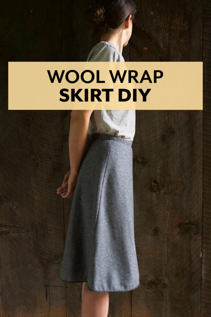 Wool Panels-  Wrap Skirt