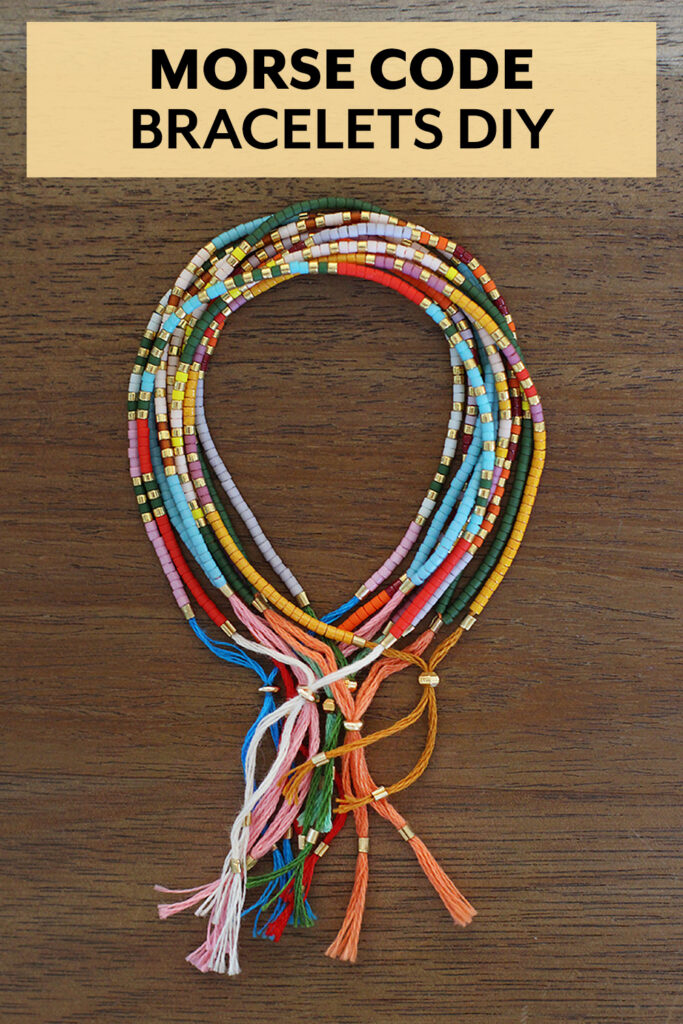 Morse Code Bracelets tutorial from Honestly WTF - J. Conlon and Sons
