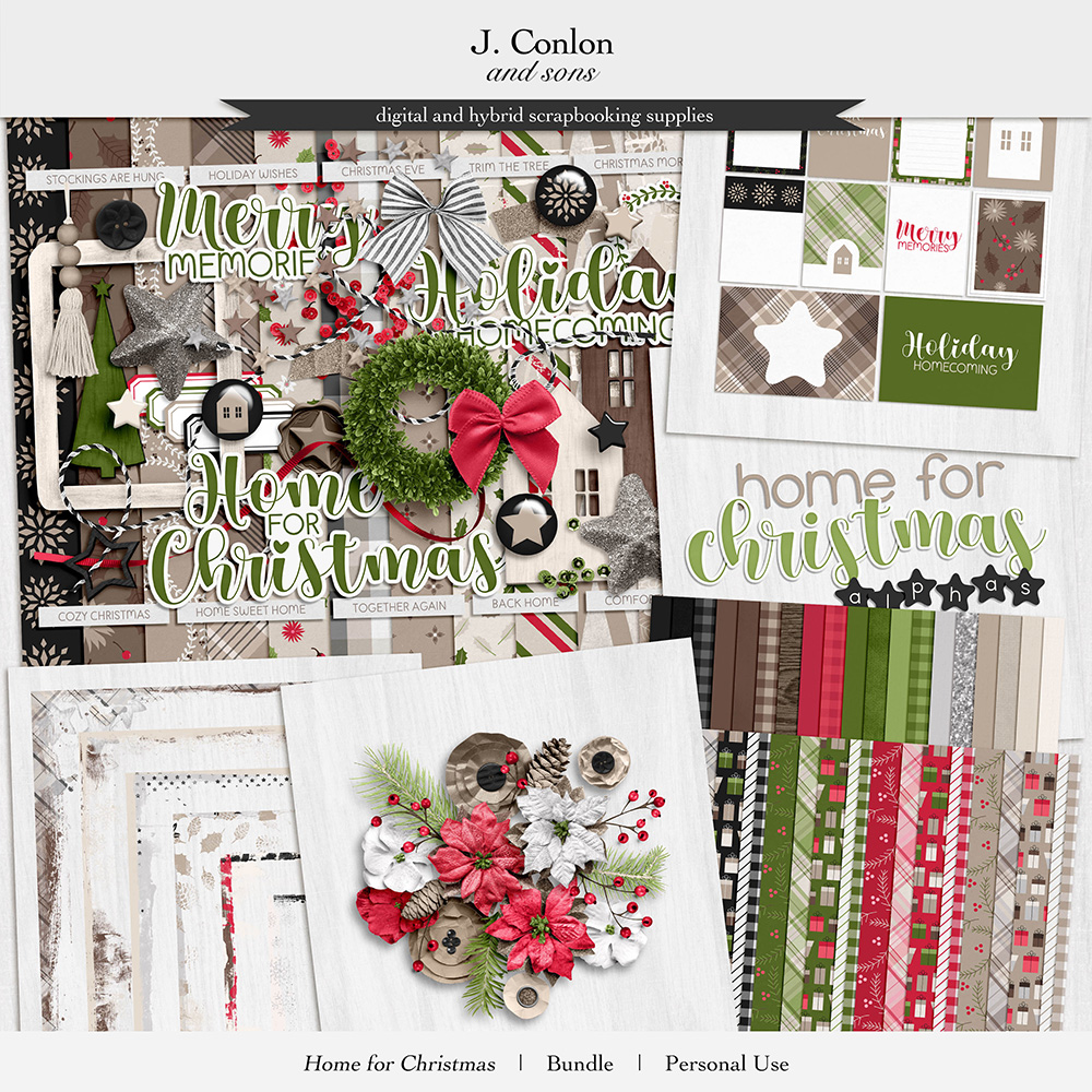 Digital Scrapbook Kit - Xmas